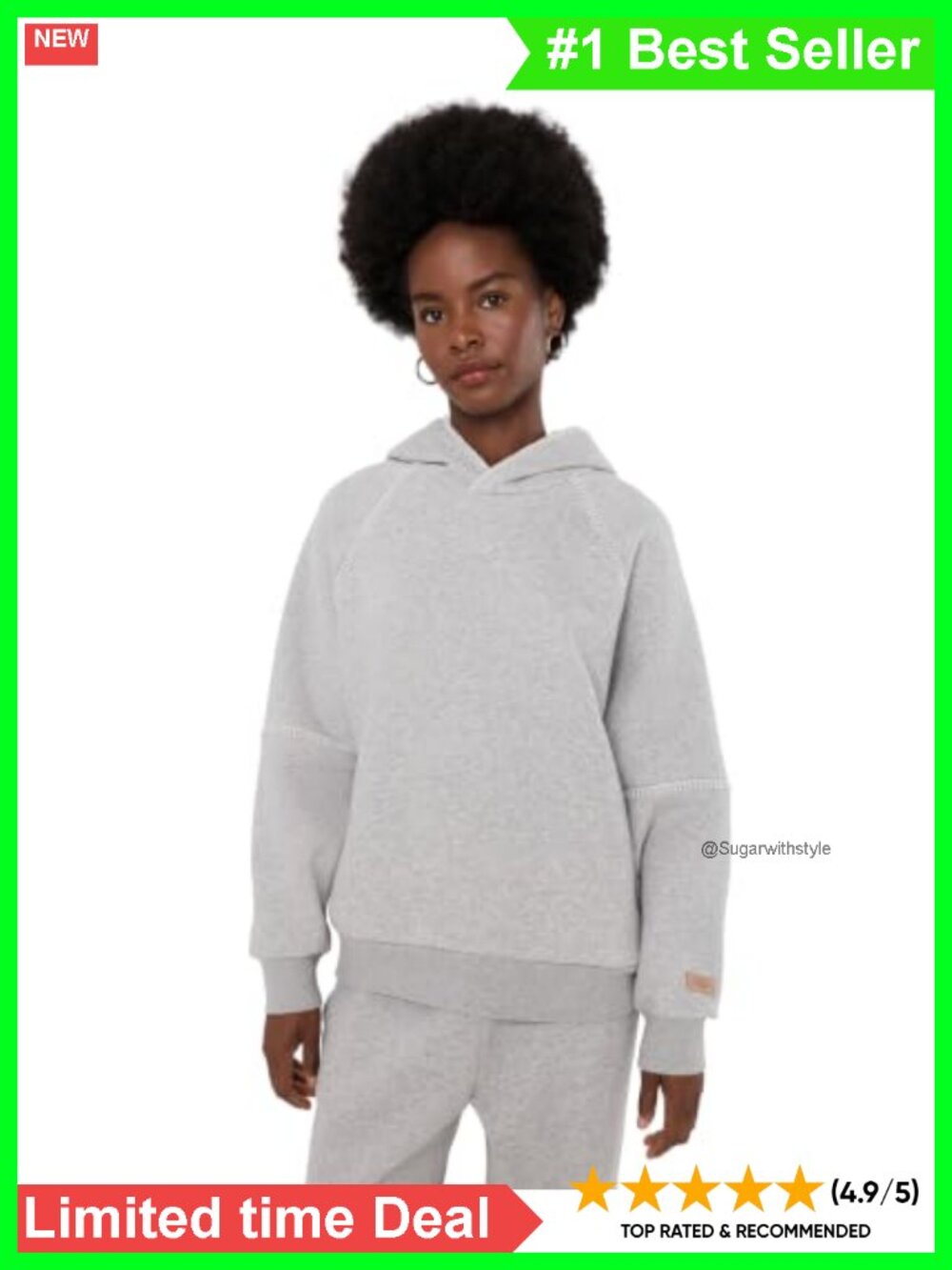 Whipstitch Hoodie Cotton Recycled Polyester Pullover
